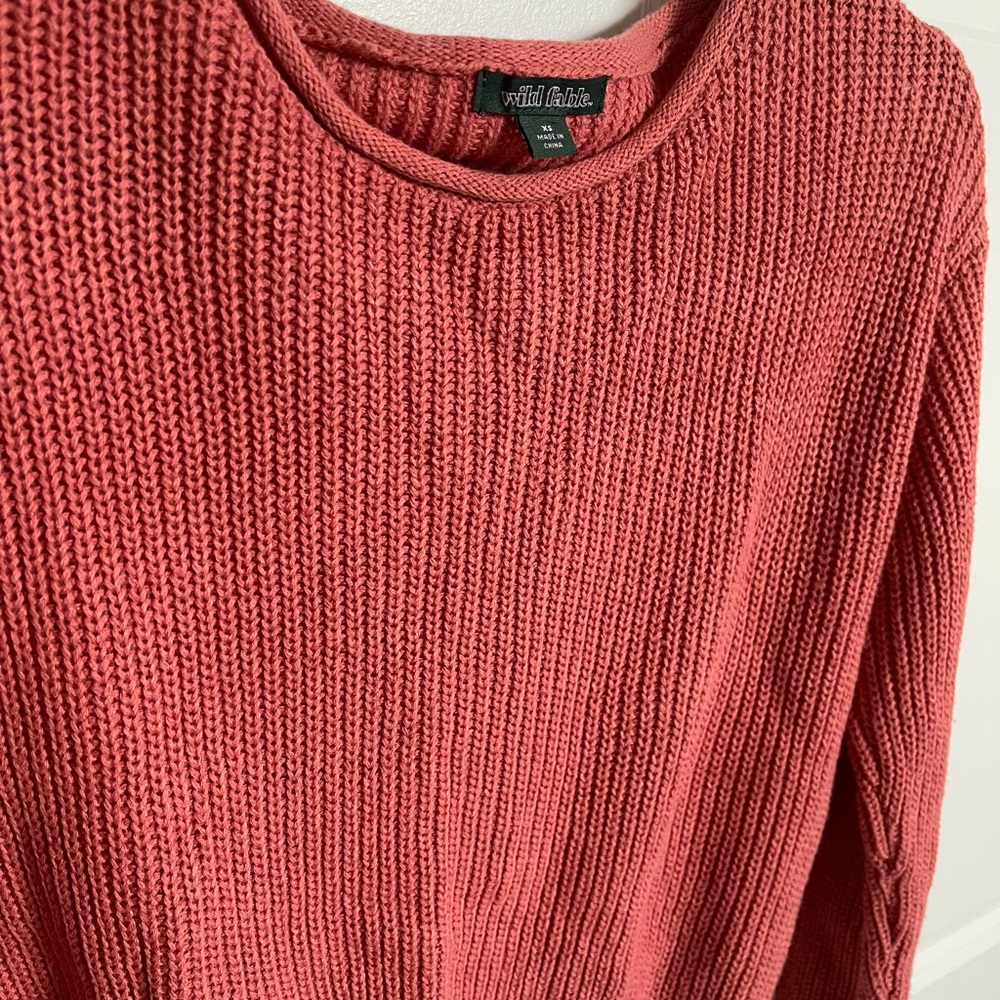 Pink Crop Sweater - Picture 2 of 6